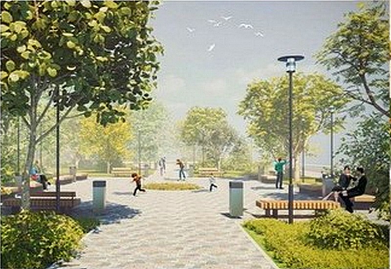 В Заозерном стартовало благоустройство береговой зоны 
