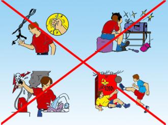 Правила эксплуатации электроприборов